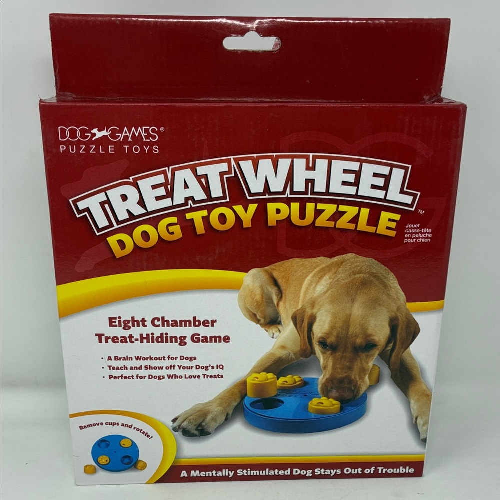 Kyjen Treat Wheel Dog Toy Puzzle
 - Blue